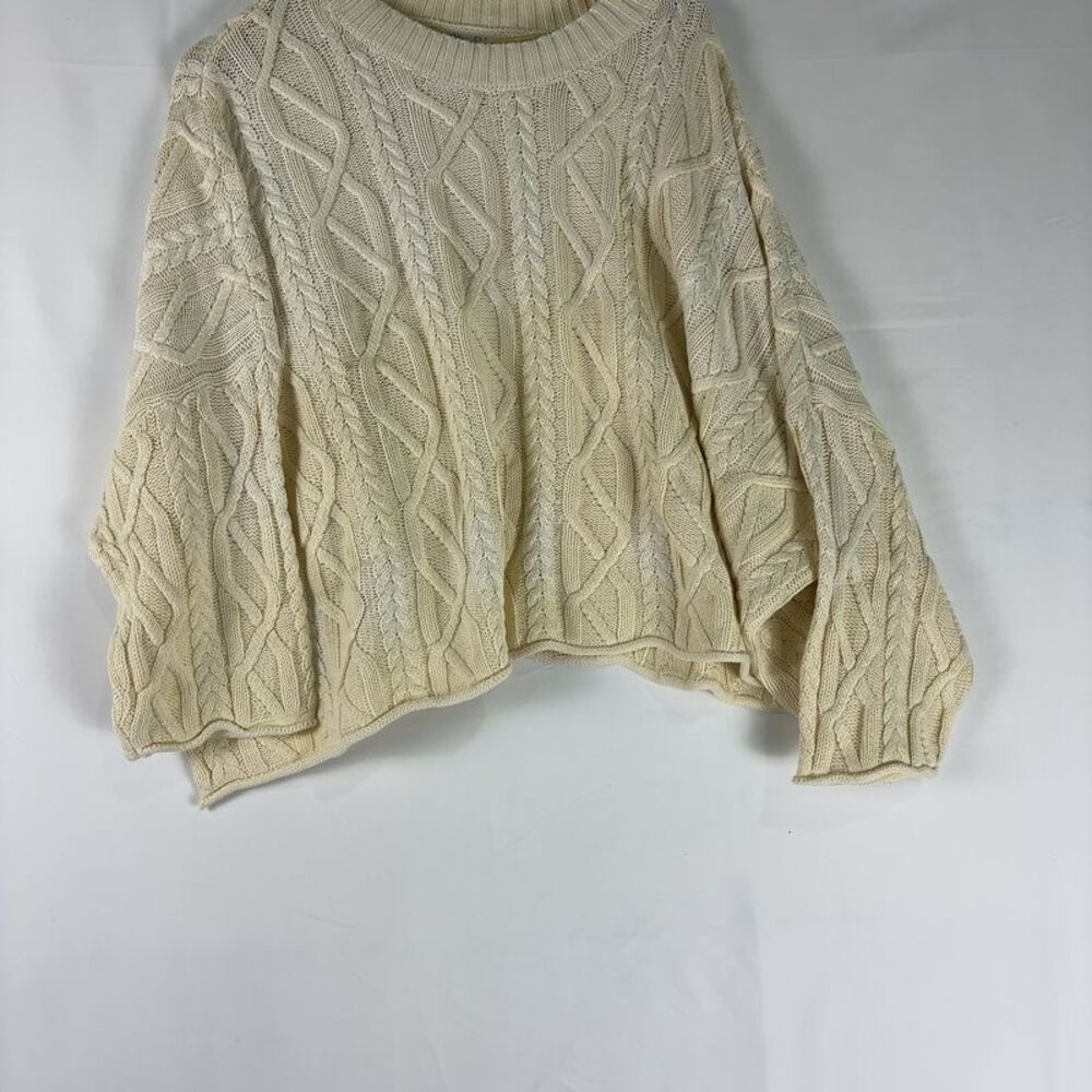 Engel Moon Ryder Ombre Cable Knit Oversized Pullover Sweater